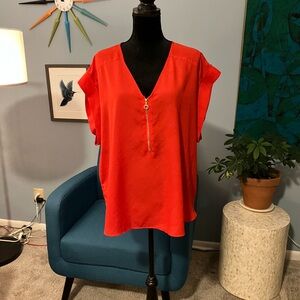 Women’s Calvin Klein 3X Red Blouse